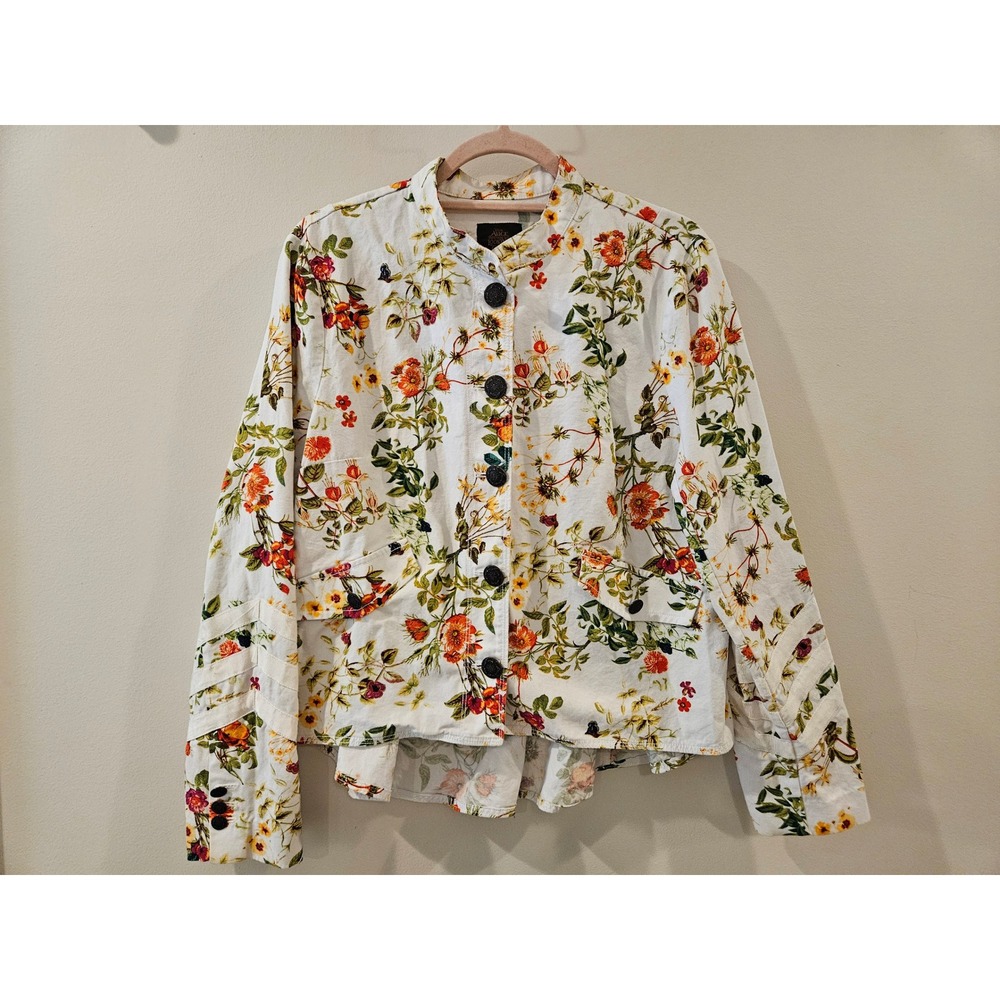Disney Alice Through the Looking Glass Womens Floral Jacket Size Large